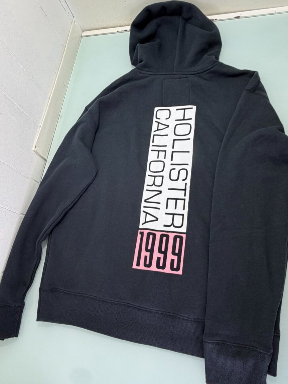 Hollister X Khalid California Hoodie Pullover Mens XL Black Make More Music Y2K